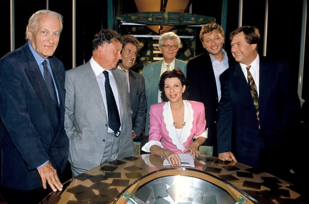 En compagnie de Francois Chalais, Philippe Bouvard, Henri Chapier, Laurent Boyer, Jacques Pradel et Beatrice Schonberg