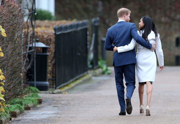 Le prince Harry et Meghan Markle apr&egrave;s l'annonce de leurs fian&ccedil;ailles, 27&nbsp;novembre 2017