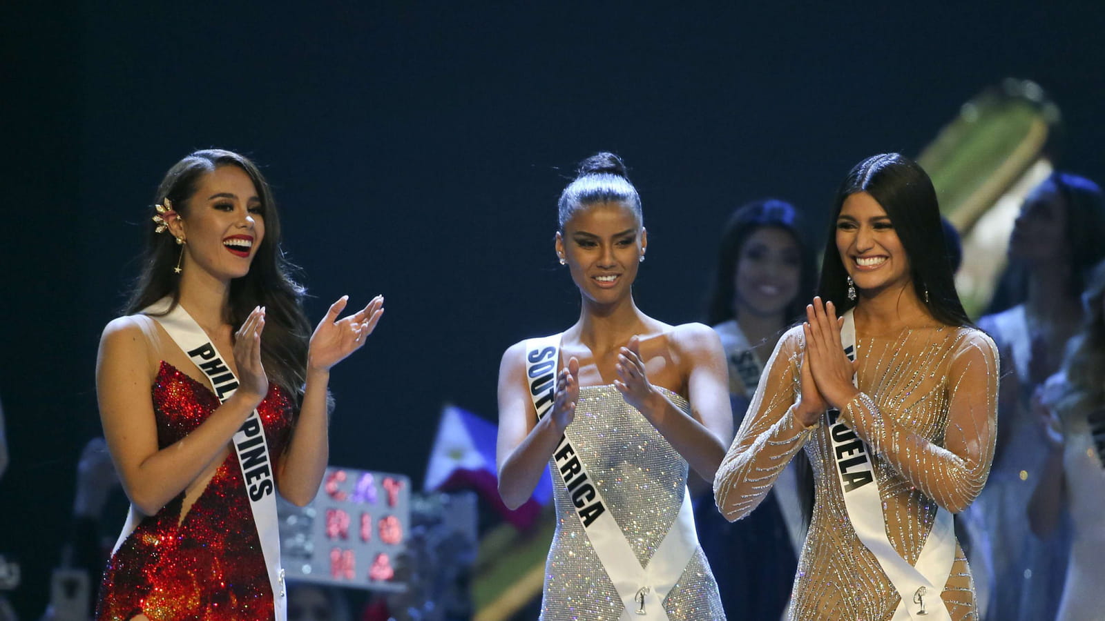Miss Philippines, Miss Afrique du Sud et Miss Venezuela : beau podium