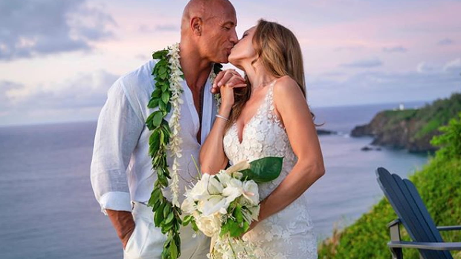 Dwayne Johnson et Lauren Hashian