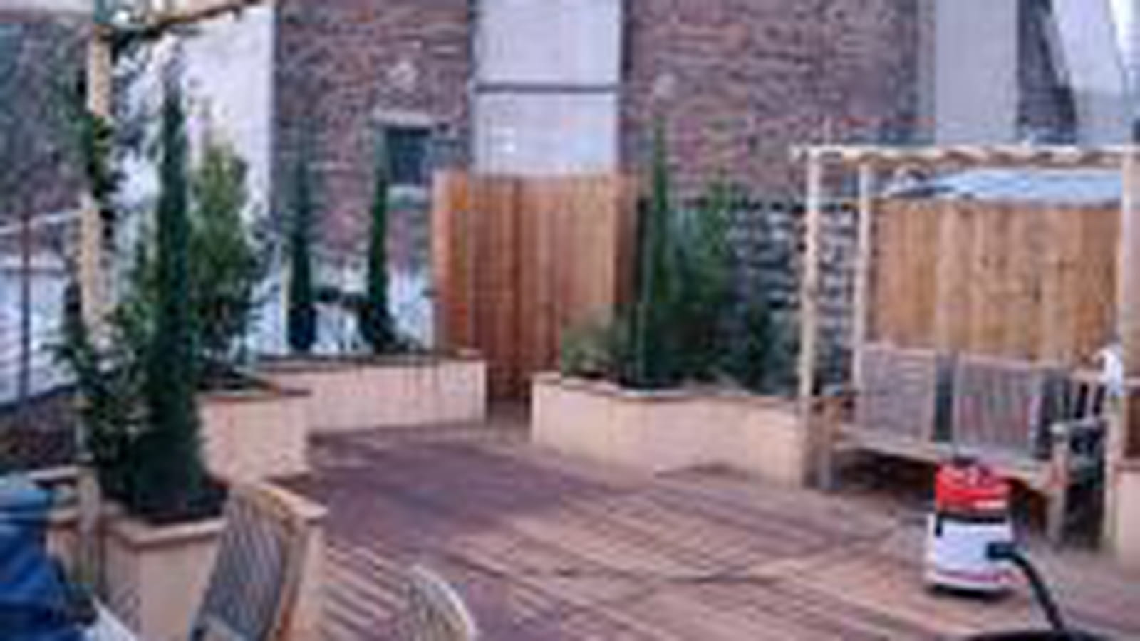 Banc pergola