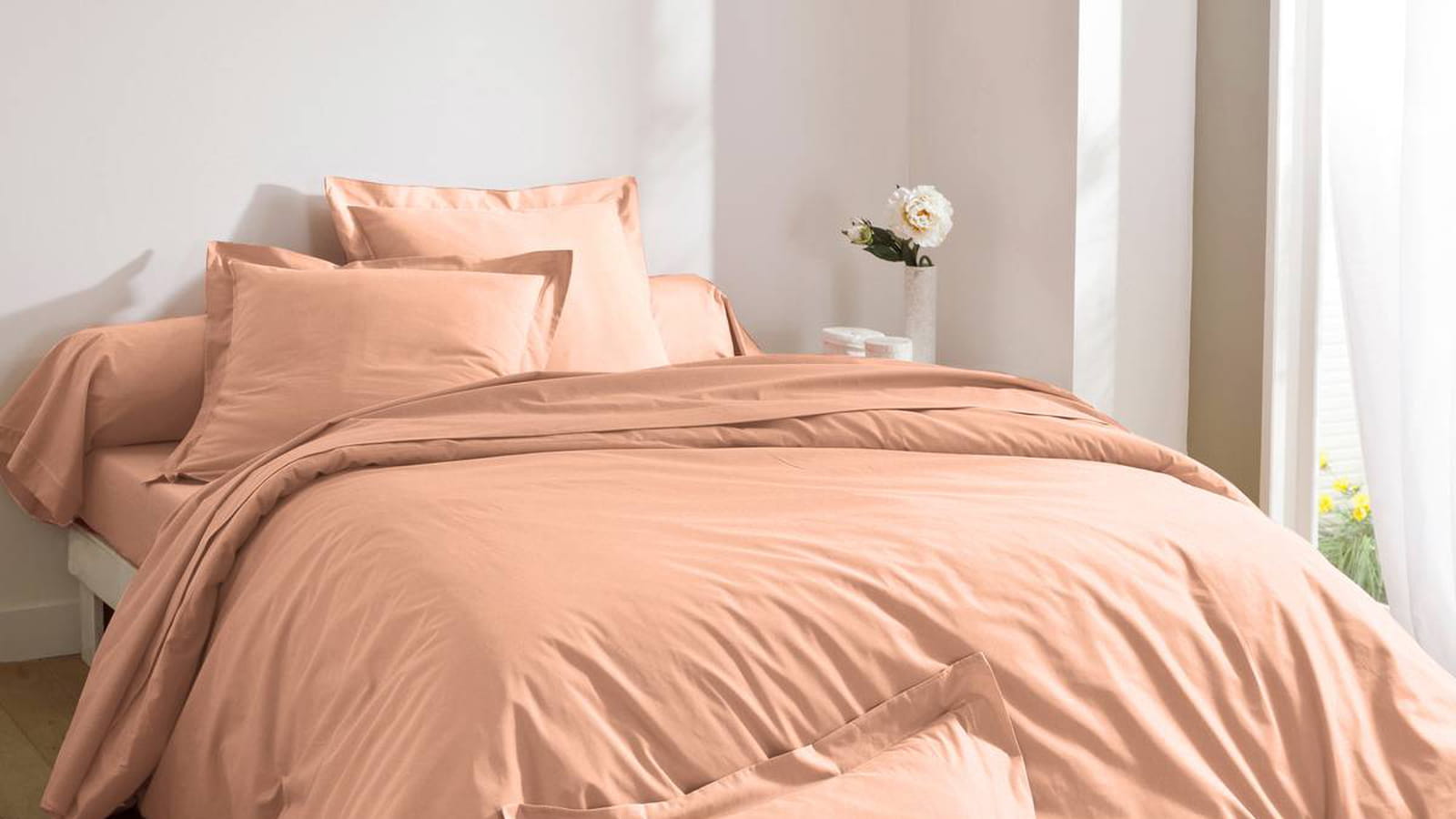 Une housse de couette en percale