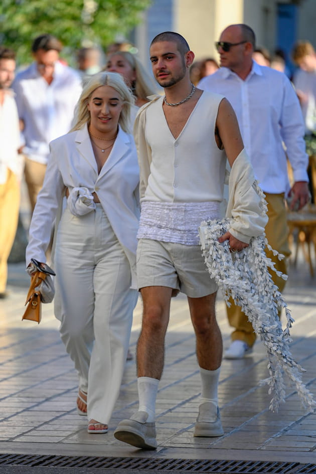 Louis Savary et une invitée le 27 août 2022