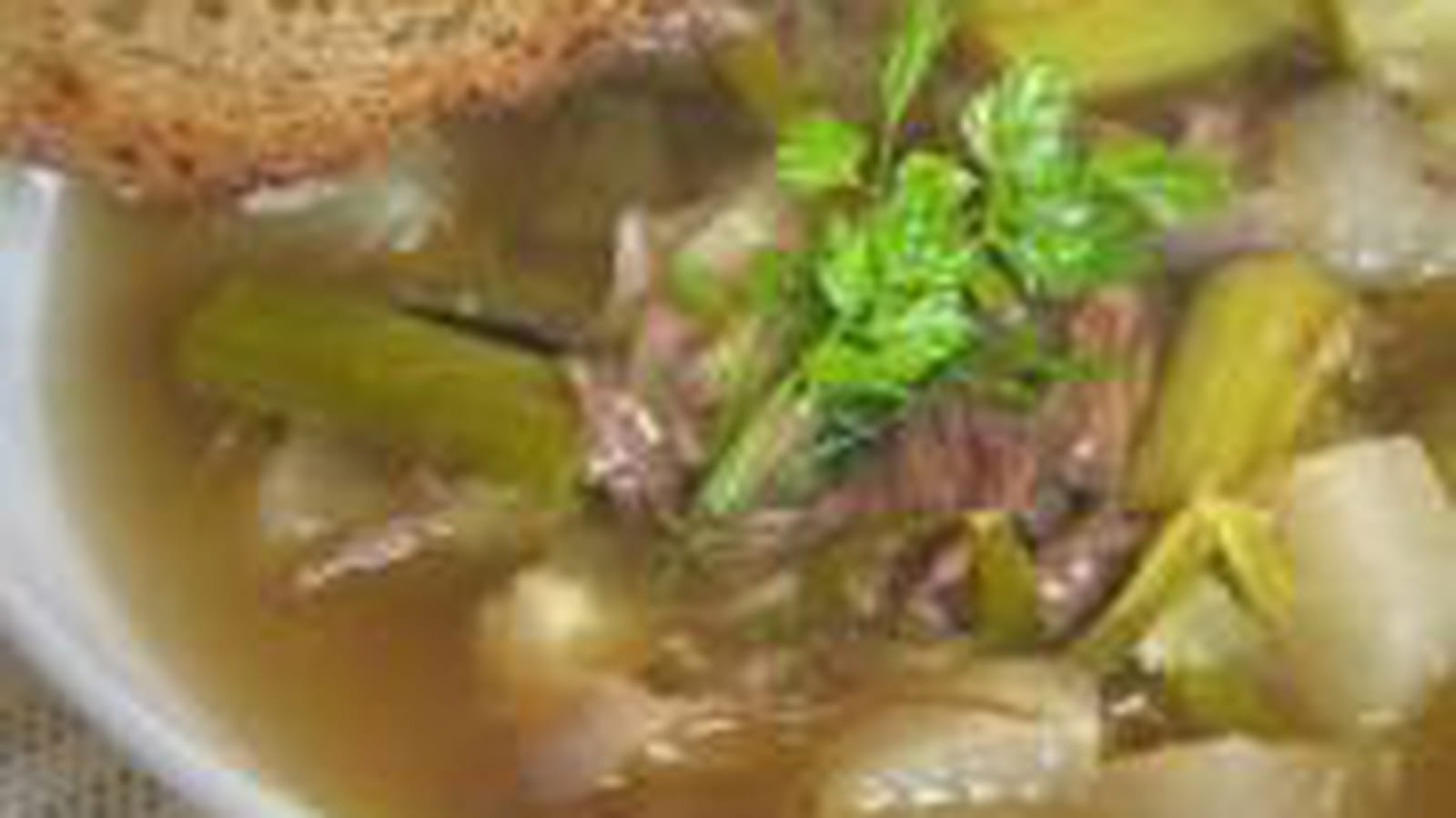 Soupe de confit de canard