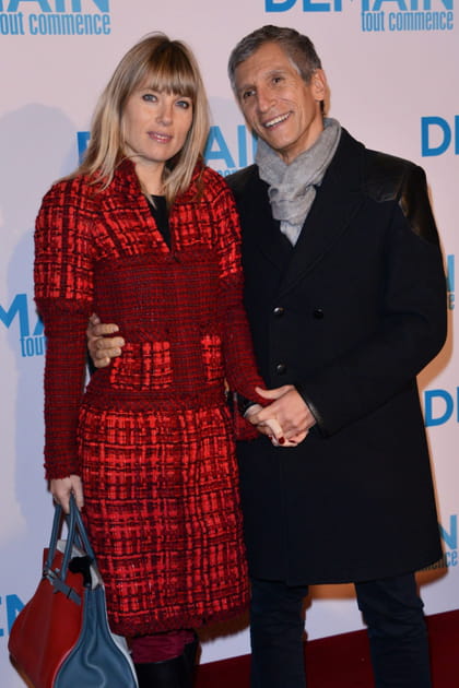 Mélanie Page et Nagui, tactiles sur tapis rouge