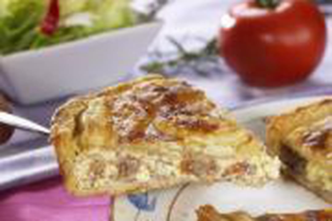 Quiche aux lardons et au kiri