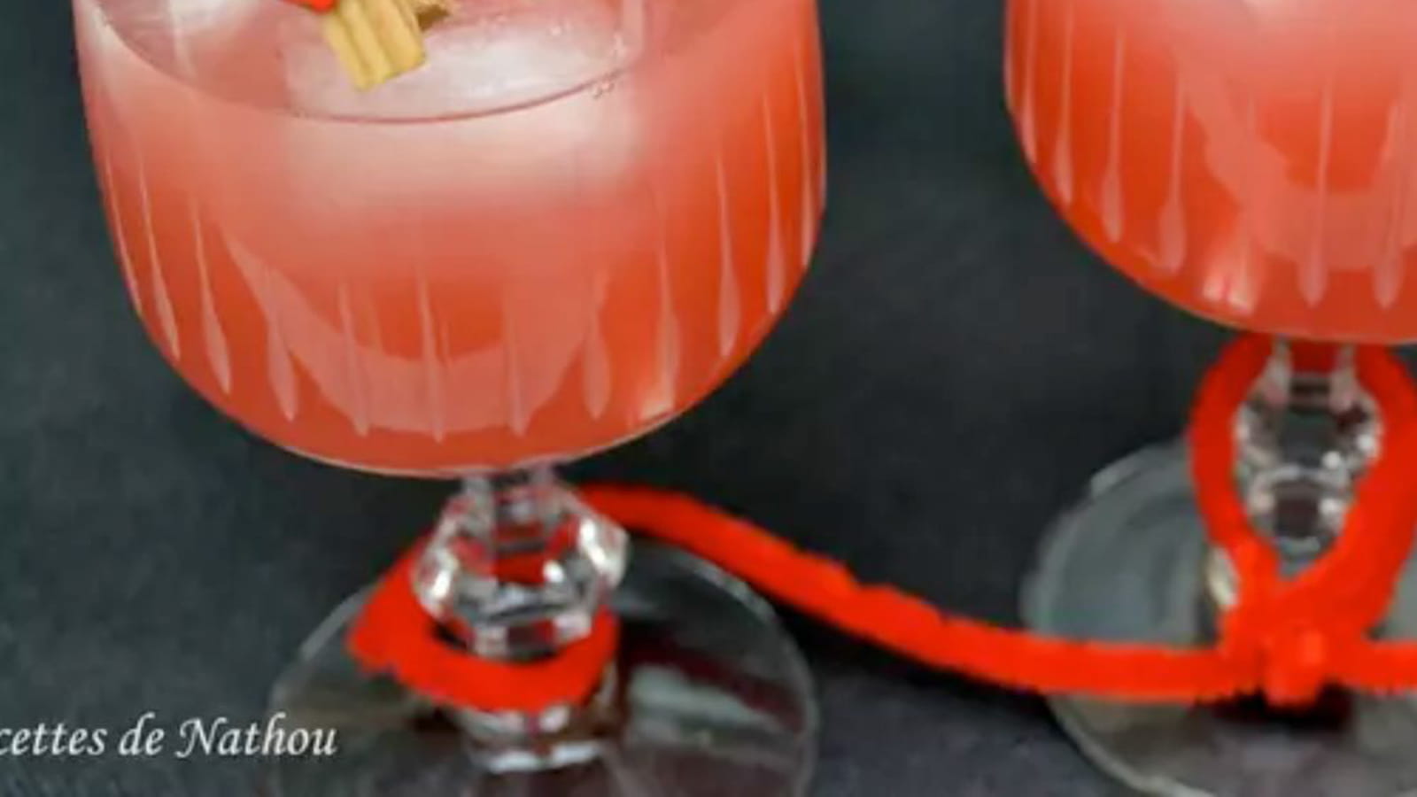 Cocktail rouge passion Saint-Valentin