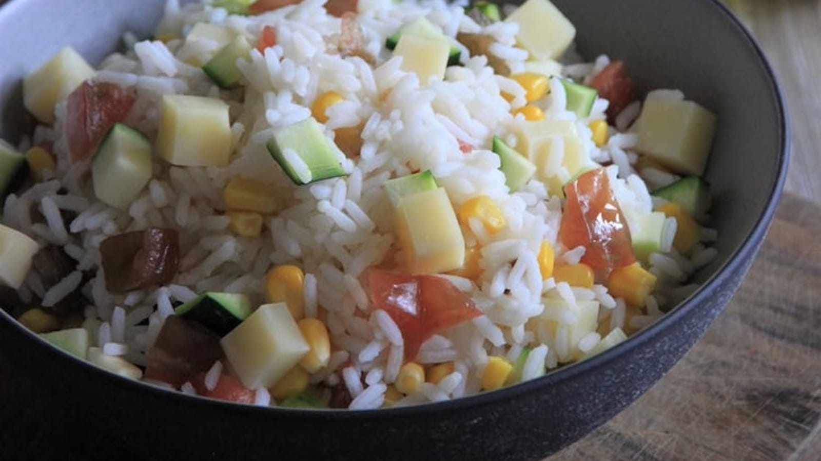 Salade de riz à l'Emmental de Savoie