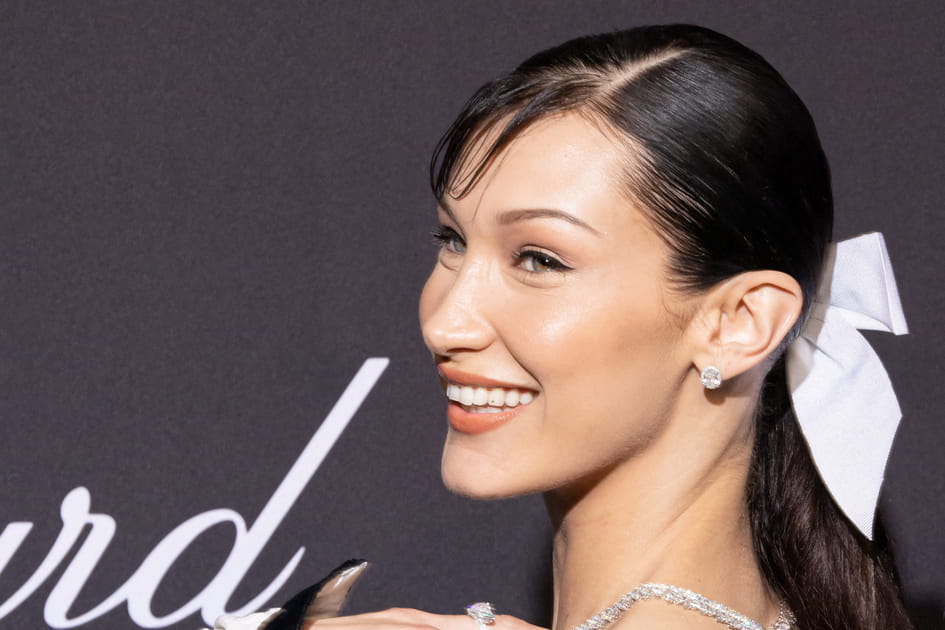 Le n&oelig;ud dans les cheveux de Bella Hadid