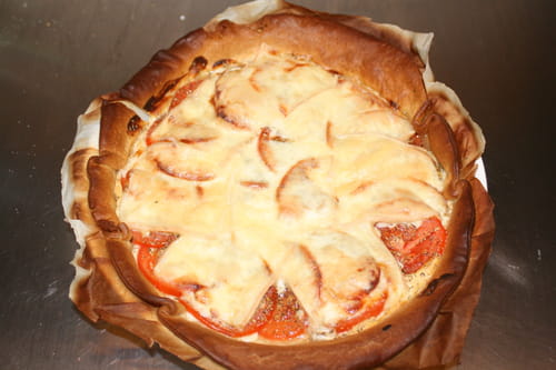 Tarte aux tomates et fromage à raclette