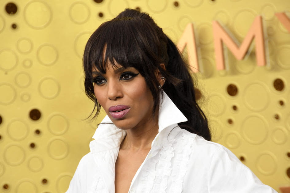 La frange d&eacute;structur&eacute;e fa&ccedil;on rideau de Kerry Washington