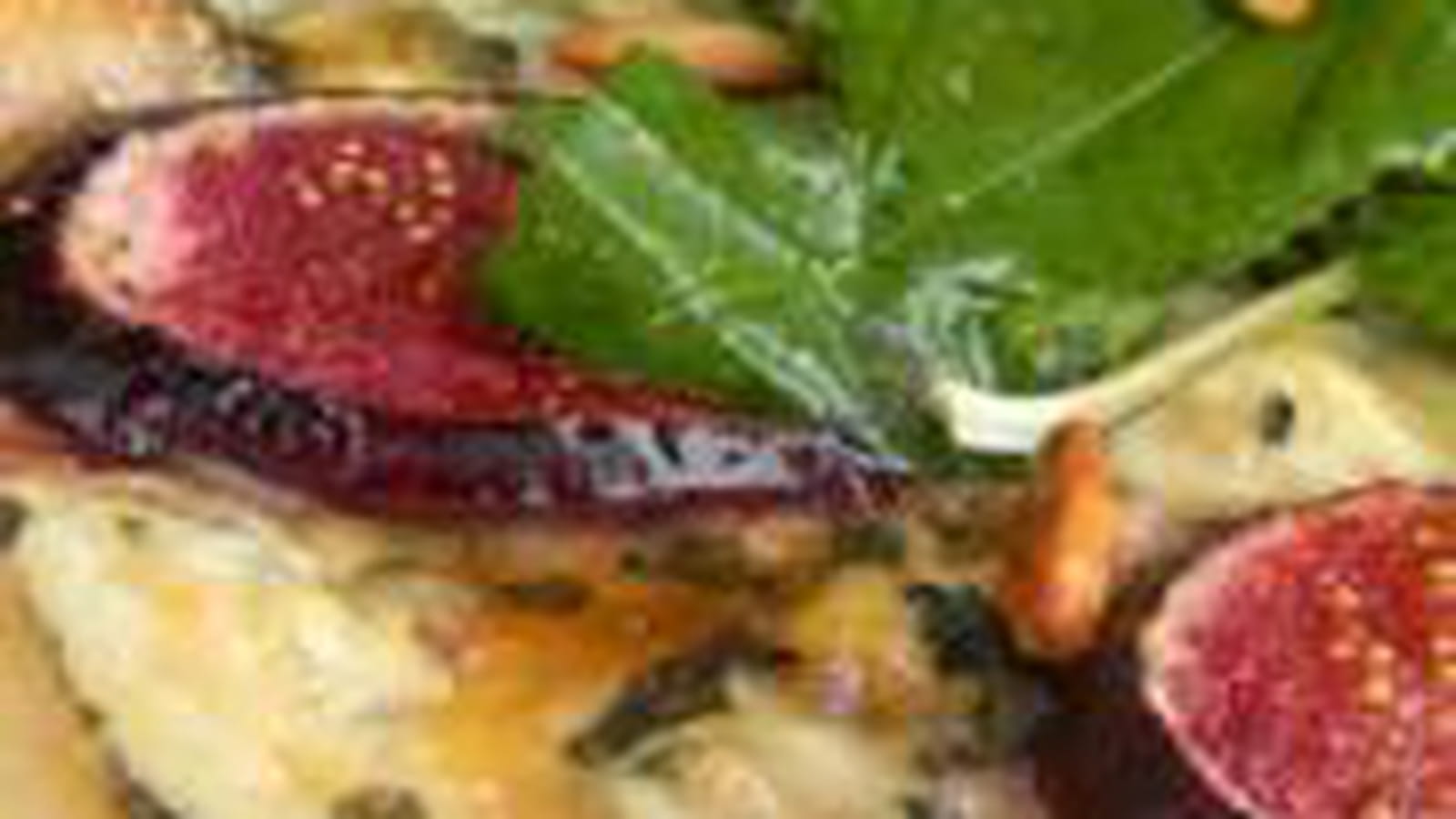 Pizza figues et fourme d'Ambert
