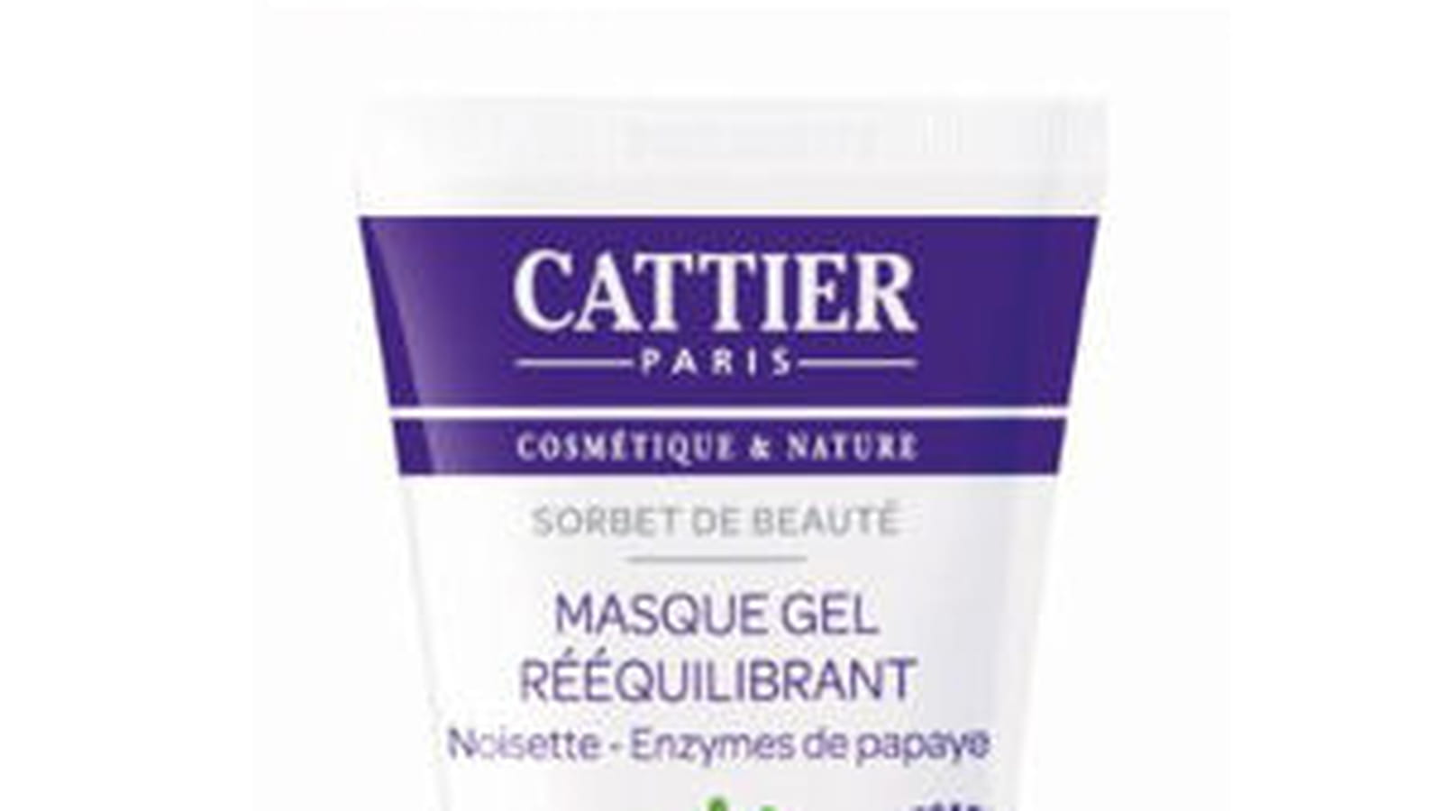 Masque Gel rééquilibrant Sorbet de beauté de Cattier