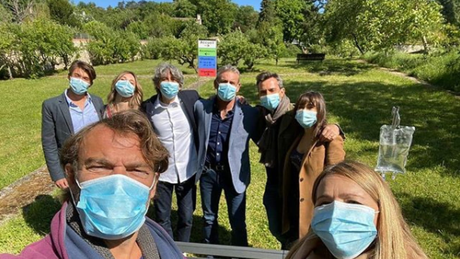 Patrick Puydebat, Tom Schacht, Sébastien Roch, Elsa Esnoult et Hélène Rollès