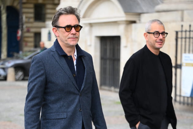 Michel Hazanavicius et Ali Baddou aux obs&egrave;ques de Jean-Paul Rappeneau, &agrave; Paris