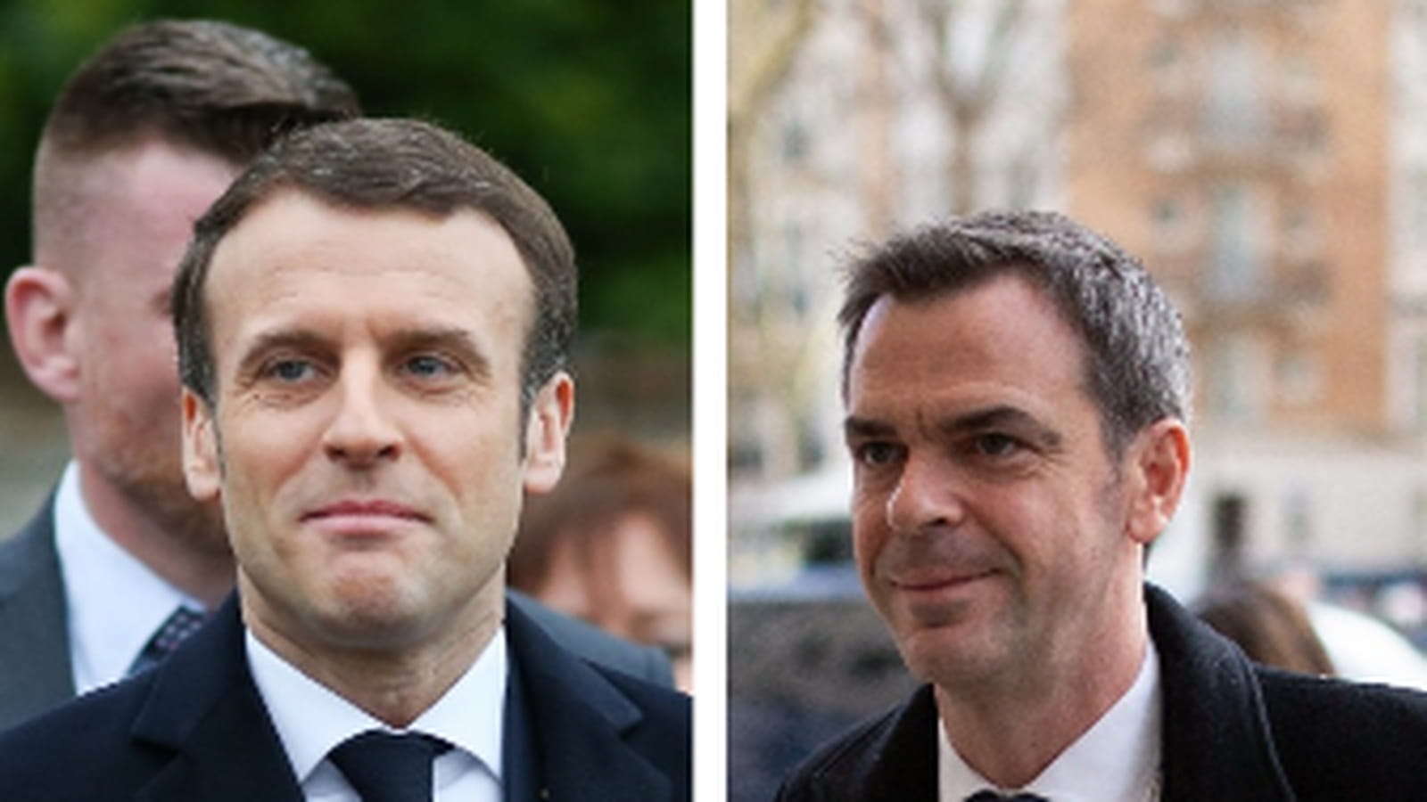 Olivier Véran et Emmanuel Macron