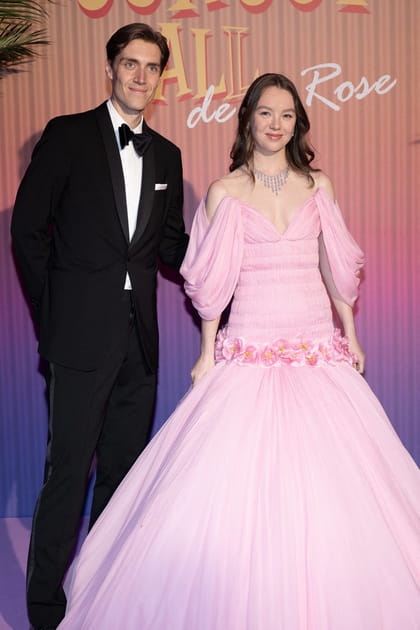 Alexandra de Hanovre et son compagnon, amoureux au Bal de la Rose &agrave; Monaco