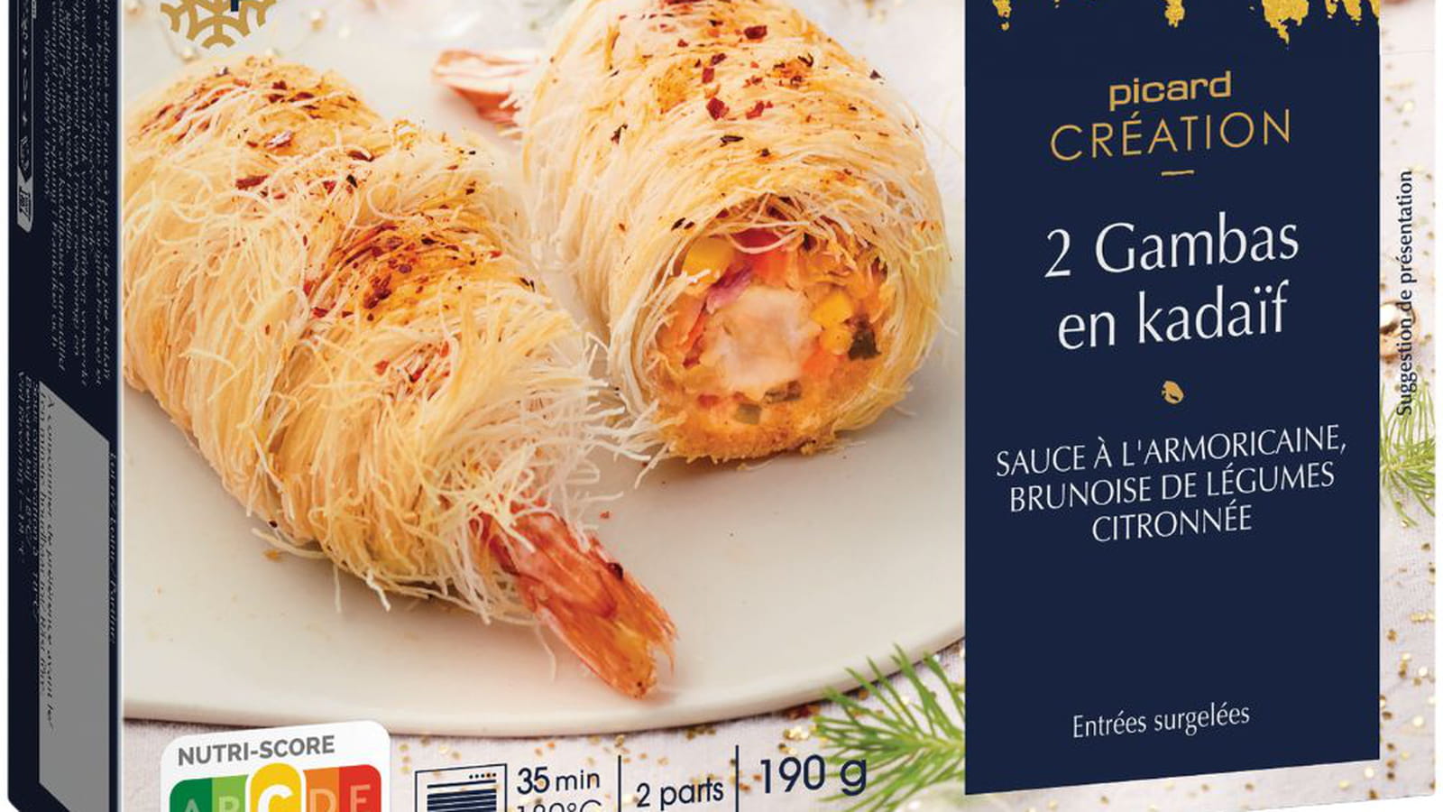 Gambas en kadaïf