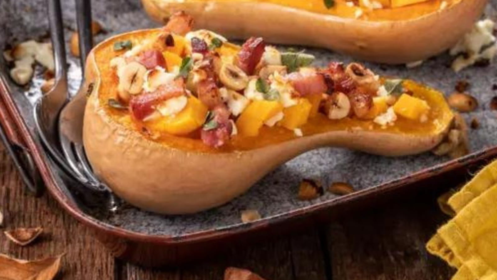 Butternut rôtie à la feta