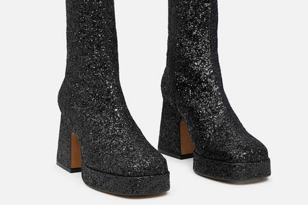 bottes paillettes
