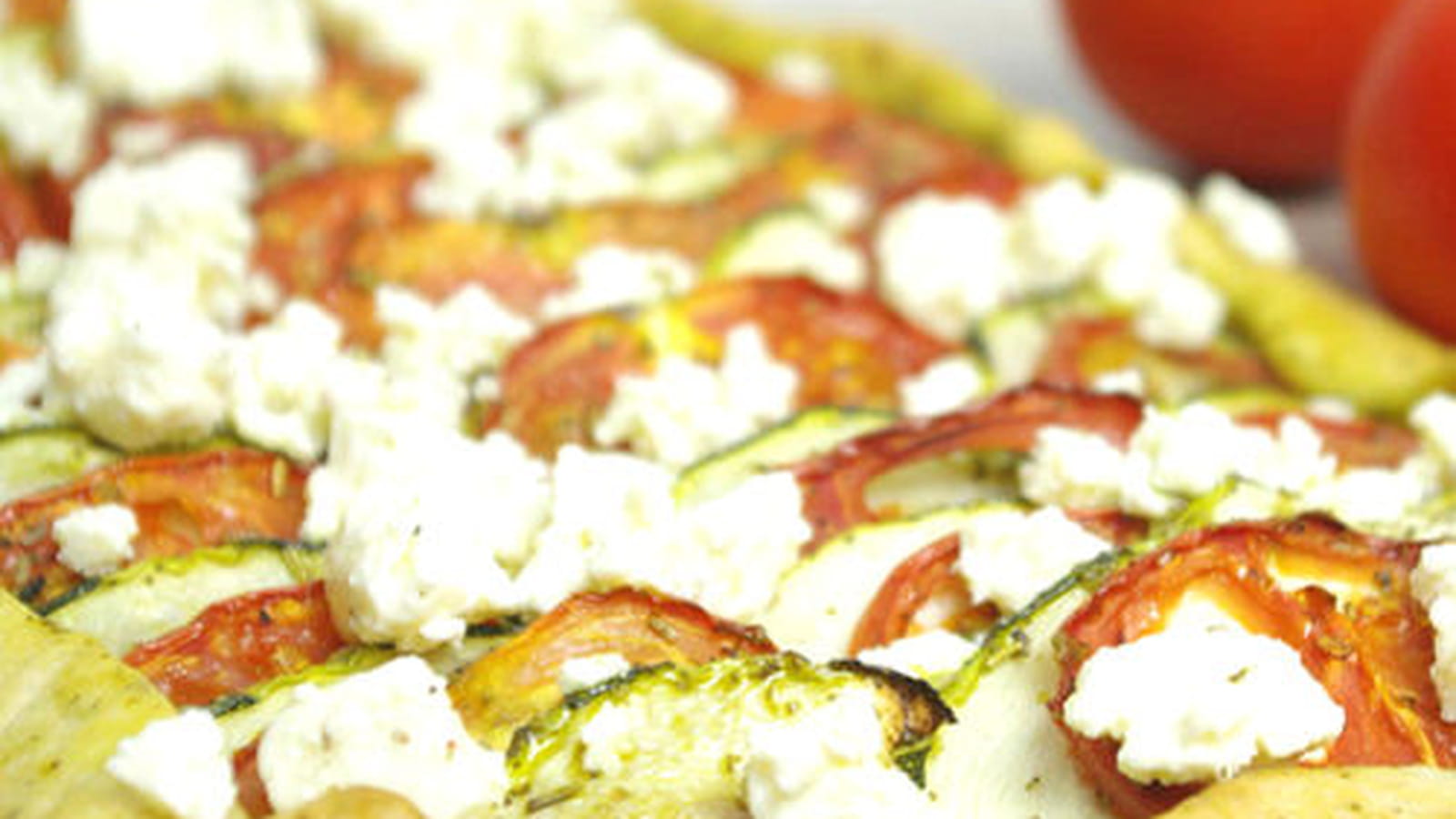 Tarte provençale courgette, tomates, pesto et feta