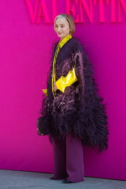 Kristin Scott Thomas au défilé Valentino