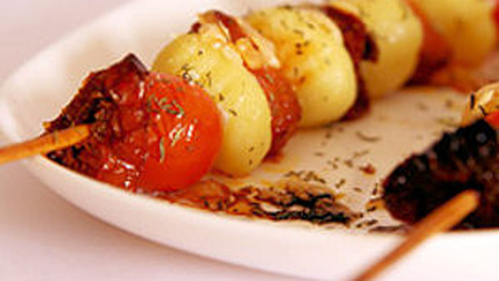 Brochette de gnocchis