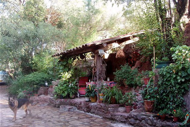 Une terrasse rustique