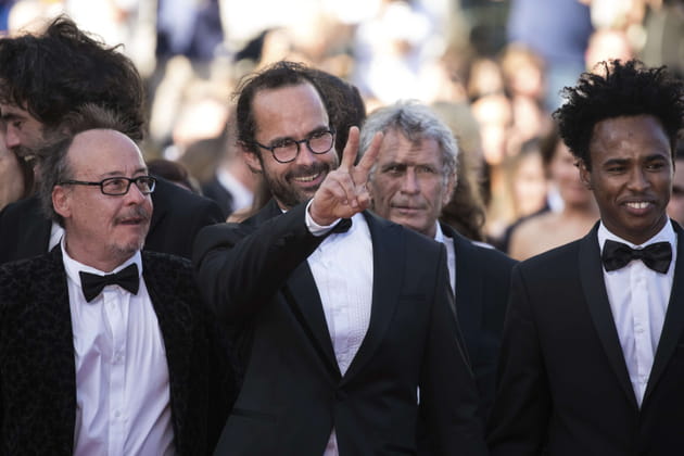 Le militant C&eacute;dric Herrou a mont&eacute; les marches avec des migrants