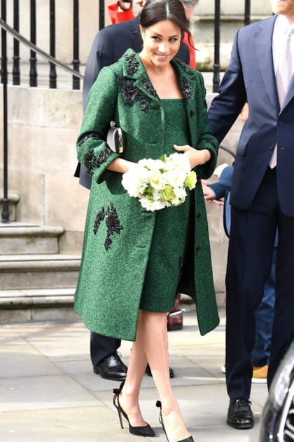 Meghan Markle en look vert