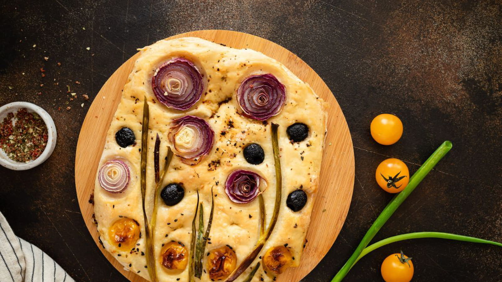 Focaccia florale