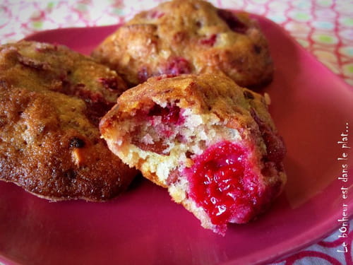 Madeleines framboise et amande