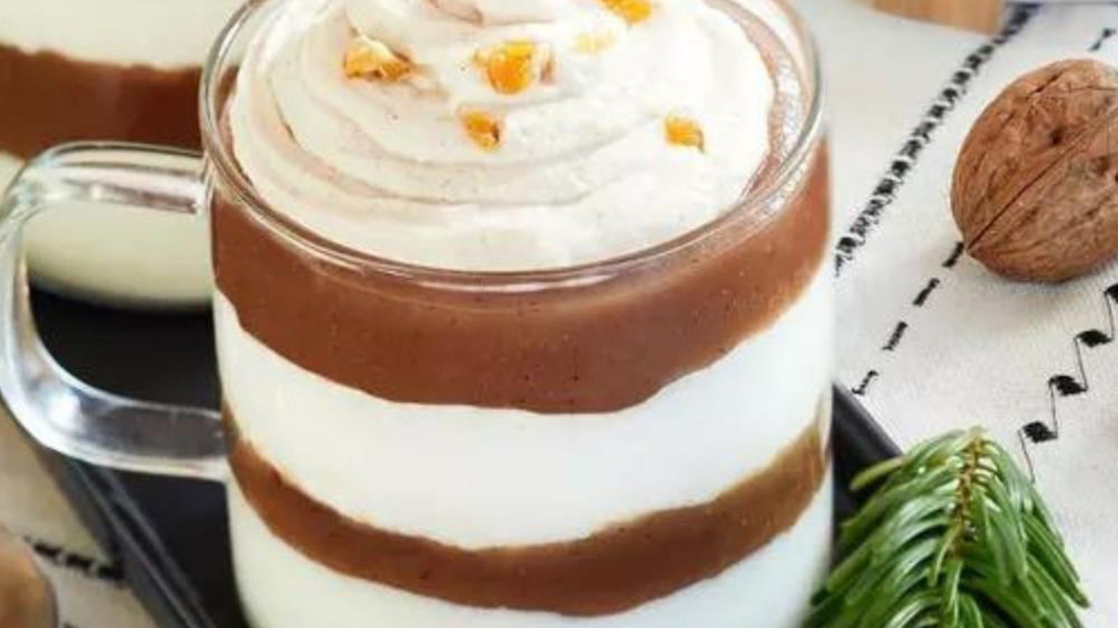 Verrines crème de marron et Saint-Félicien