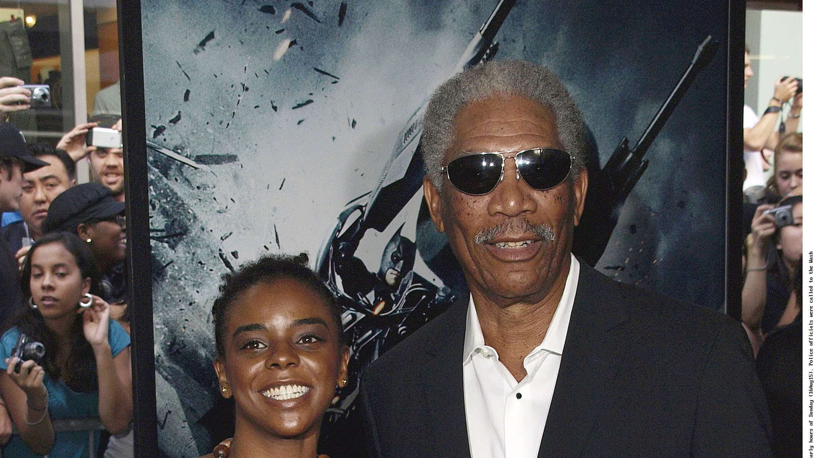 E'Dena Hines et Morgan Freeman