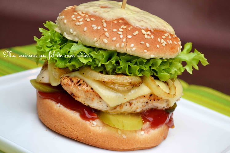 Burger maison au poulet et fromage Leerdammer-image