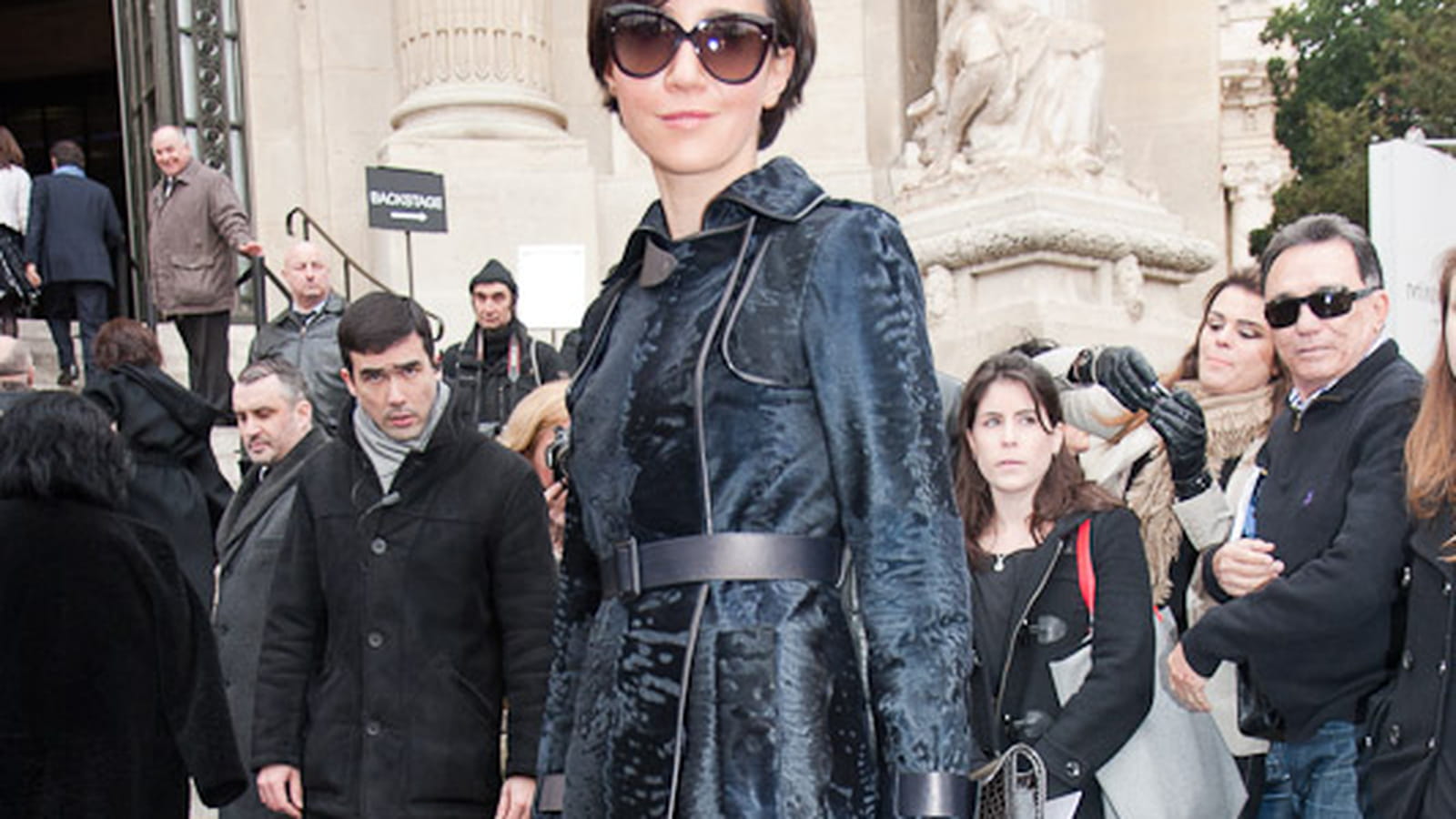 Woman in black
