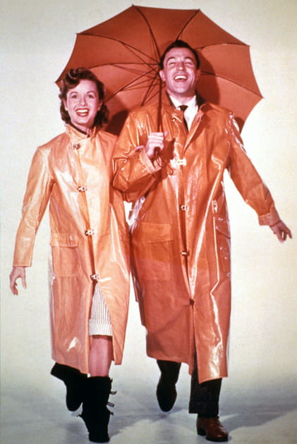 Avec Gene Kelly dans "Chantons sous la pluie"