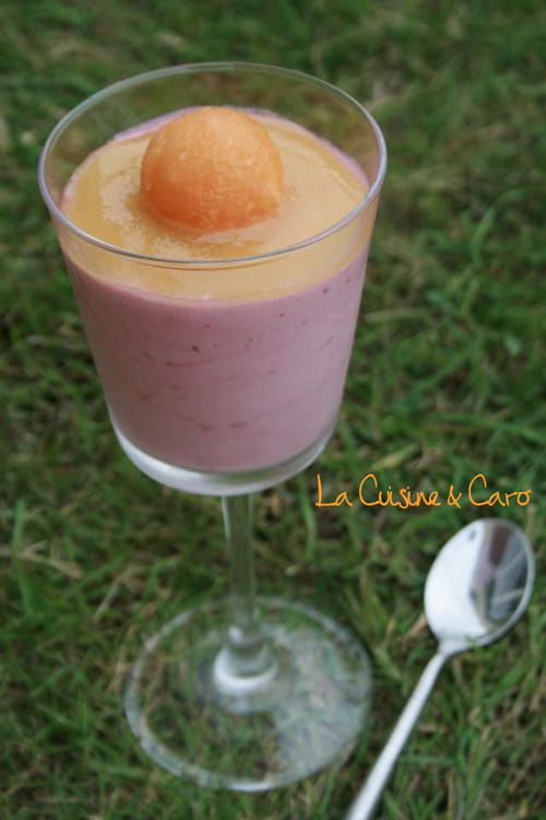 Coupe framboise et crème de calissons