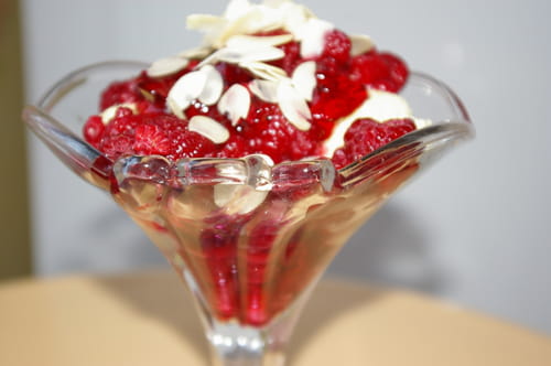 Framboises façon melba