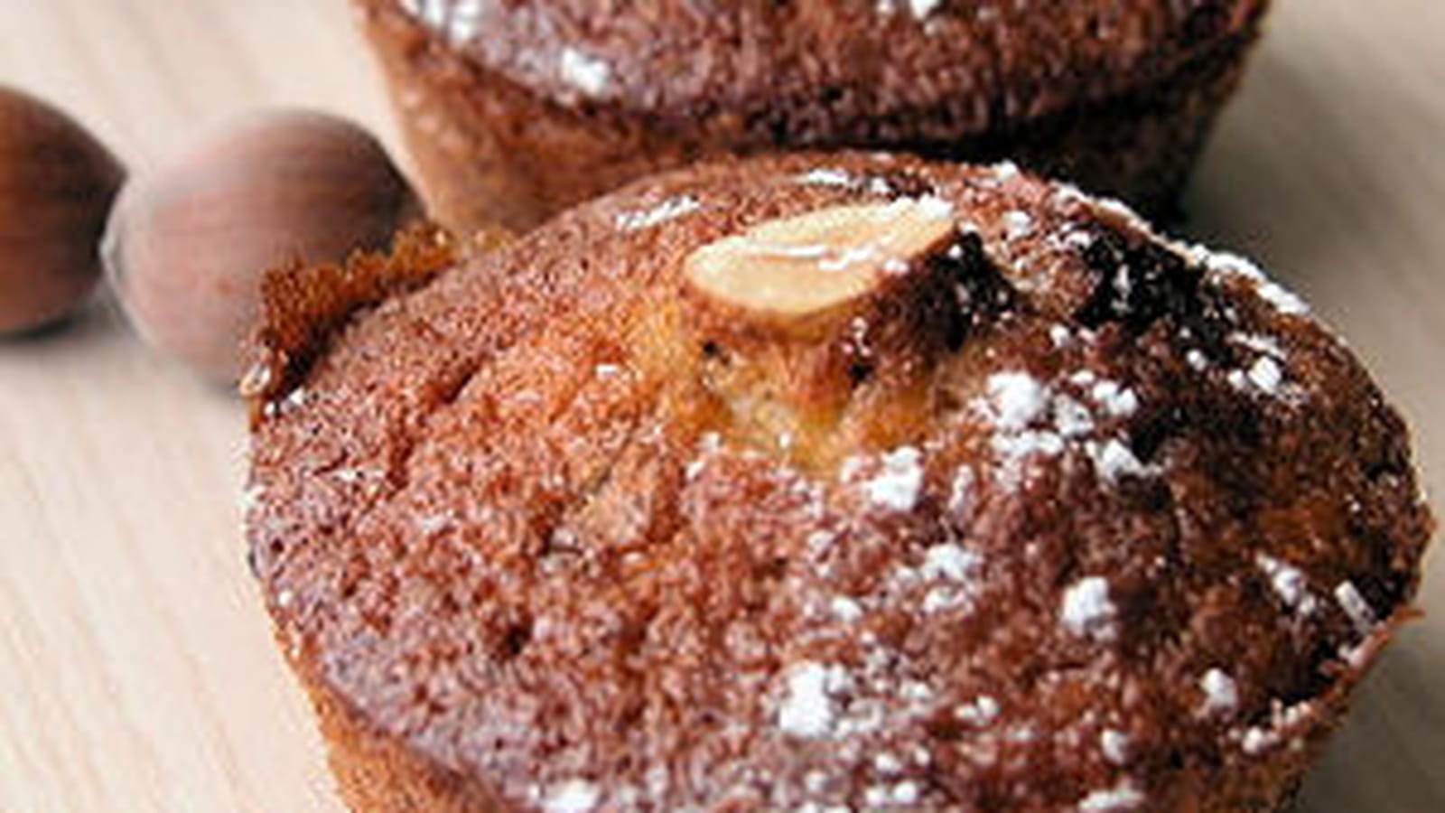 Muffins aux noisettes et à la banane