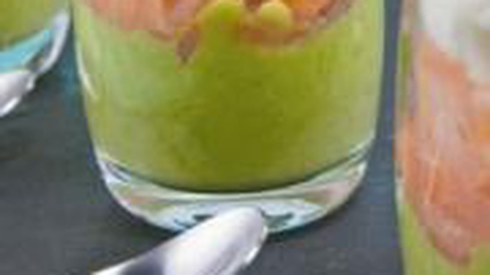 Avocat et sorbet citron vert