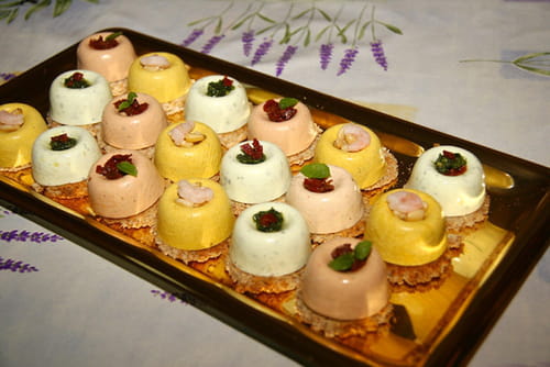 Petites bouchées apéritives aux trois parfums