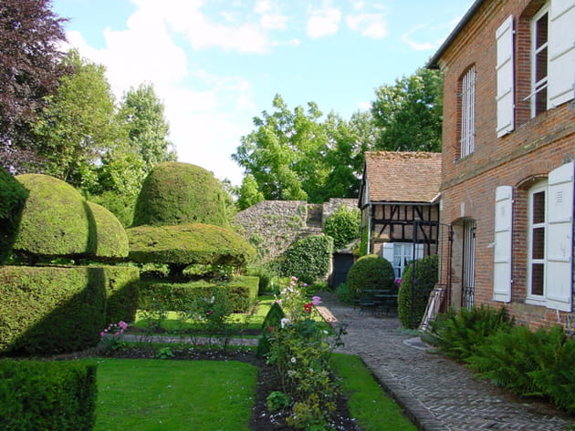 Art topiaire et roses