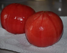 Tomate confite dans un sirop vanille et olive noire : Etape 1