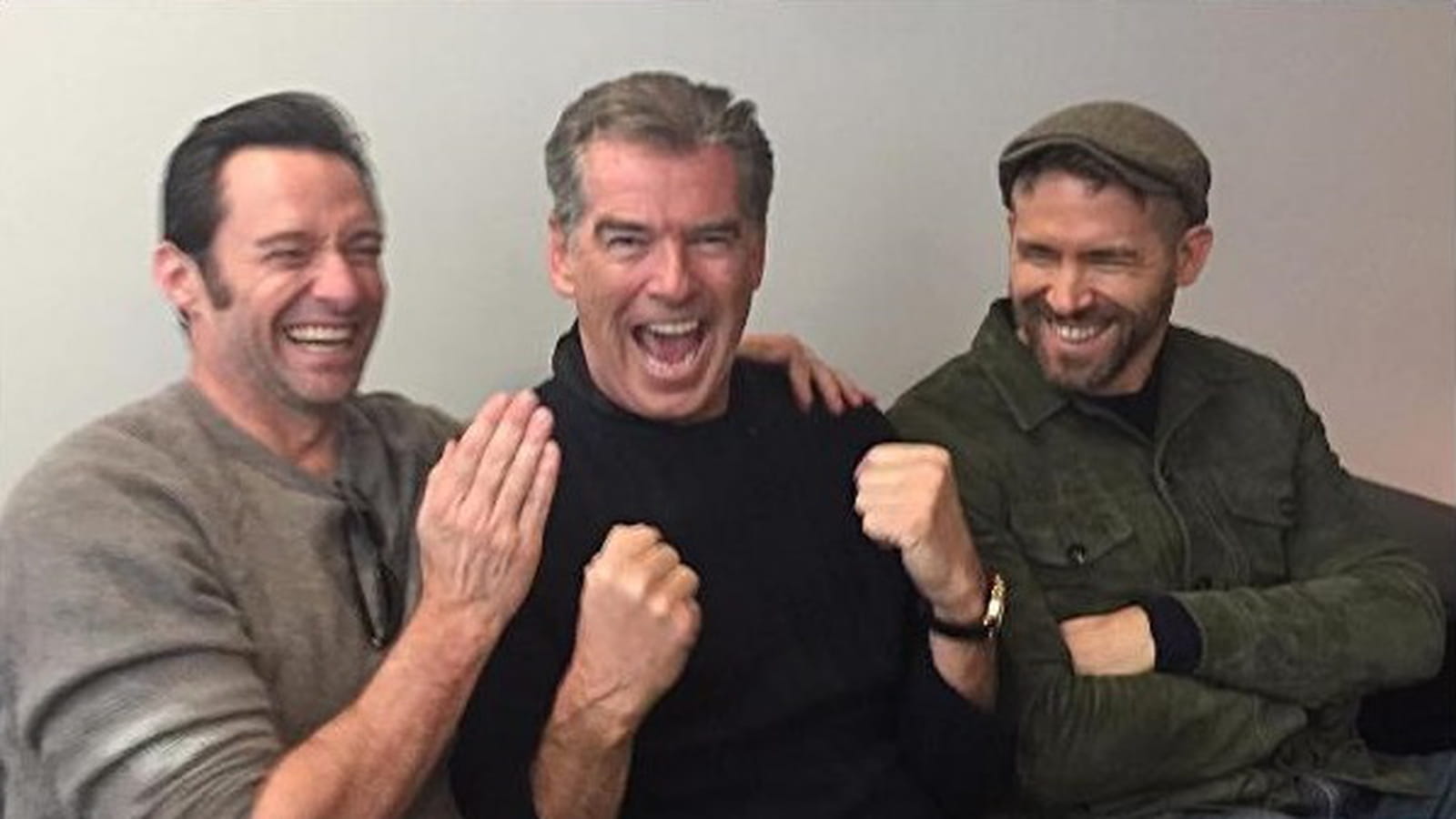 Hugh Jackman, Pierce Brosnan et Ryan Reynolds