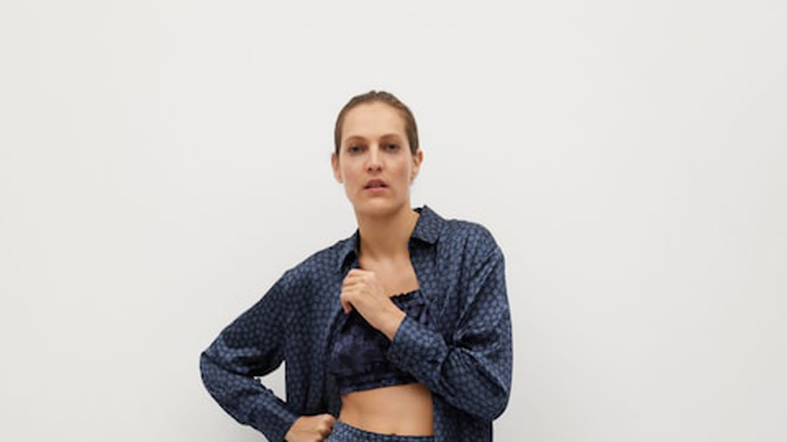 Pantalon satiné Mango