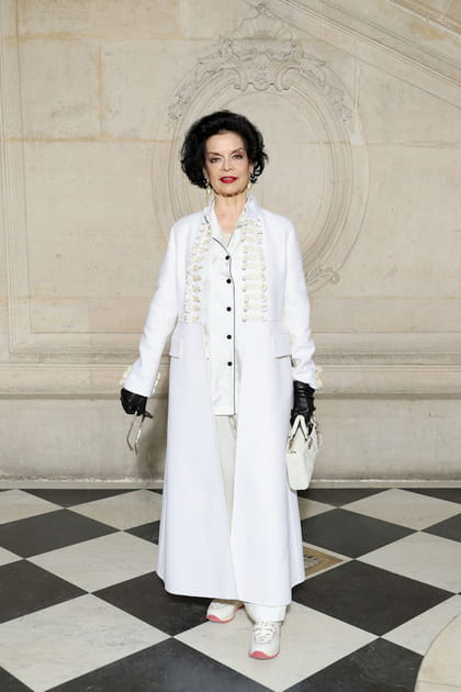 Bianca Jagger au d&eacute;fil&eacute; Dior