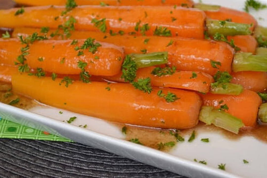 Carottes fondantes, sauce au vinaigre balsamique