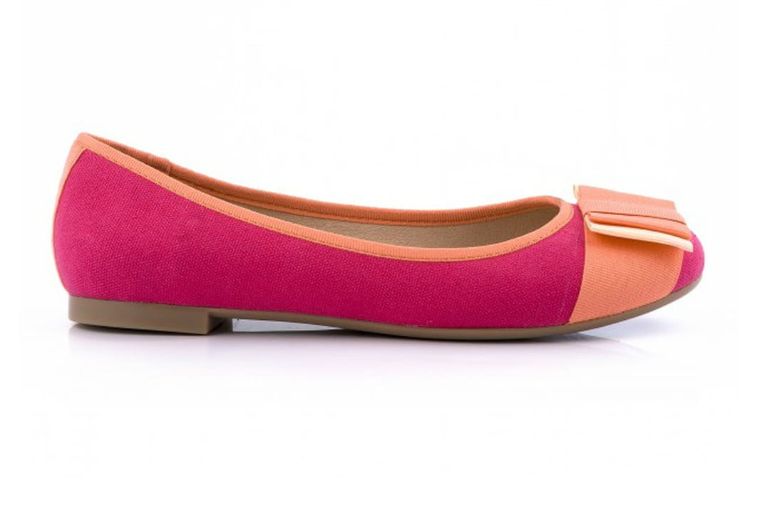 Ballerines En Suédine (cuir) Rose Saumon Lands' End - Taille 38 - Occasion (jamais Porté ?)