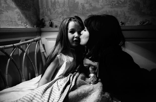 Avec sa fille Laurence-Marie, en 1961